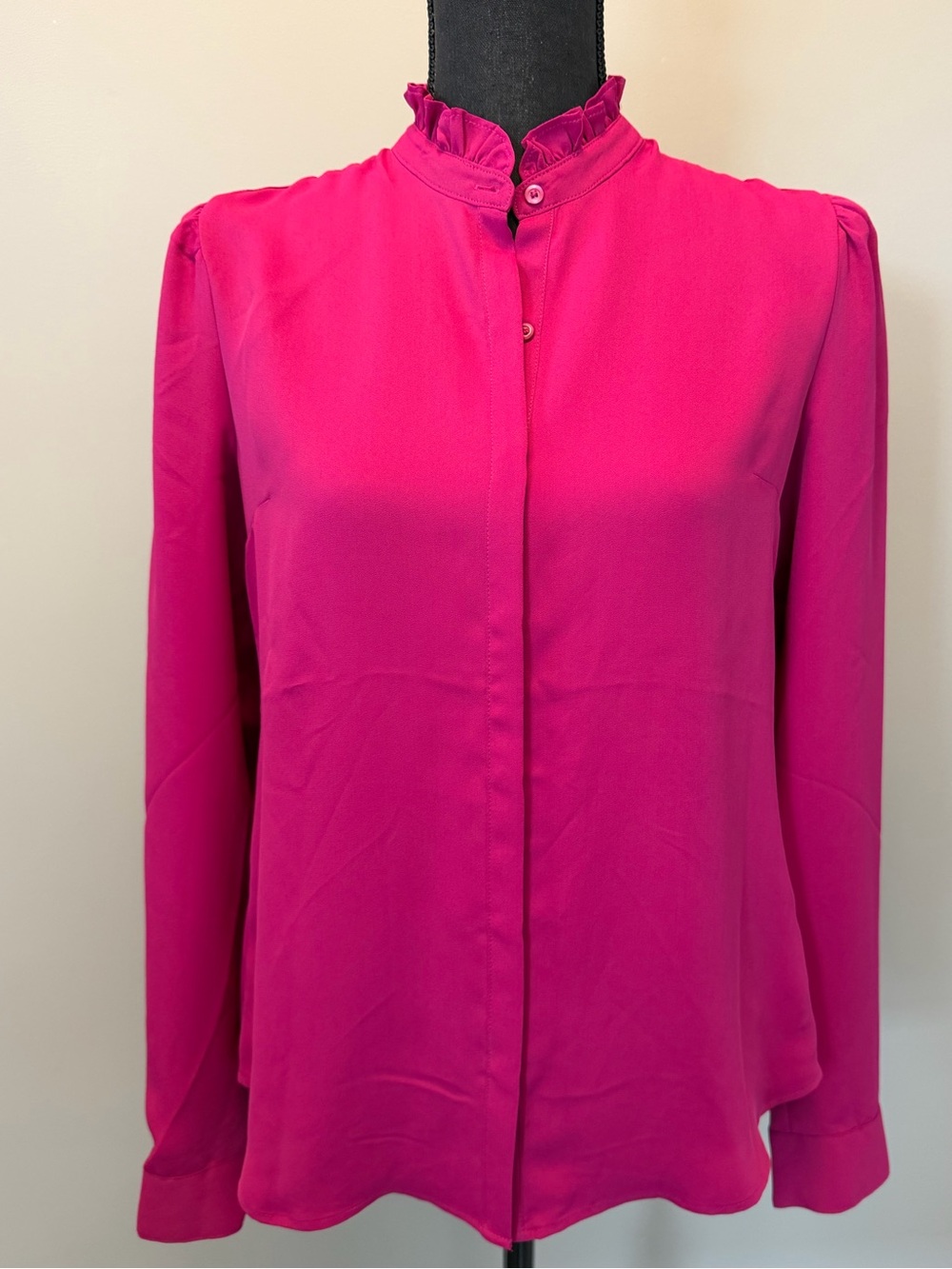 Express Portofino blouse with ruffle neck NWT